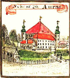 Schlos zu Auras - Paac, widok oglny